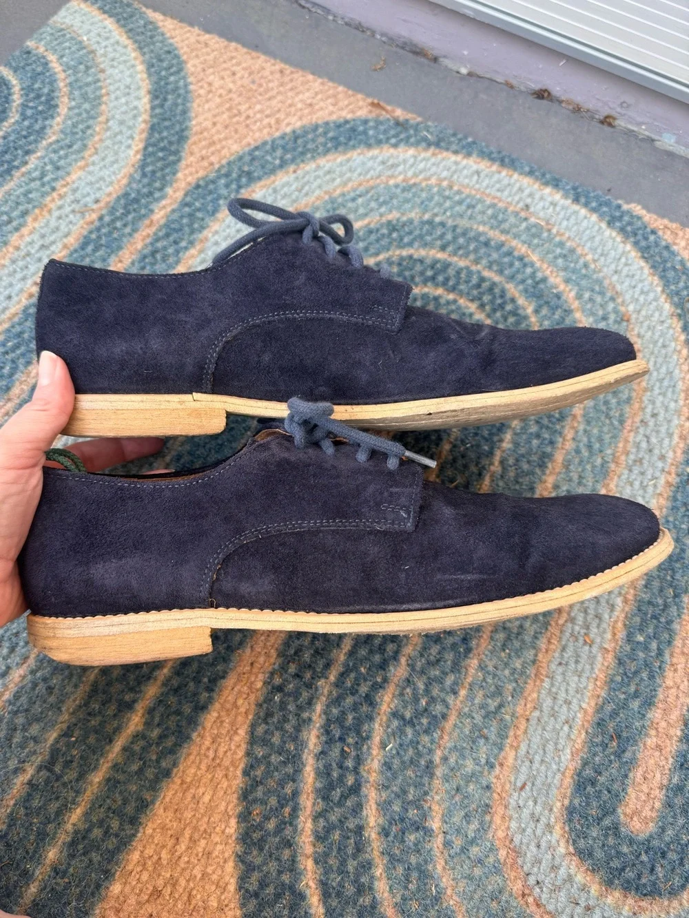 Aldo Men's Loafers Navy Suede Derby size 10